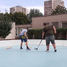 SŠ - Tělocvik - florbal, košíková, stroje