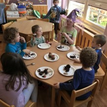 MŠ - čarodějnice, zahrada