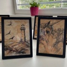 SŠ - Malování kávou